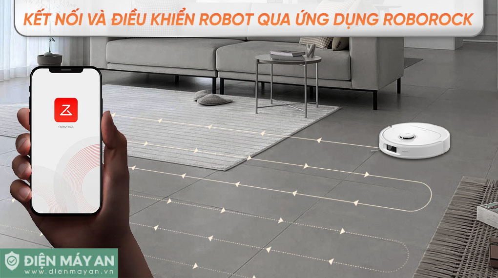 Robot hút bụi lau nhà Roborock Q Revo 5AE màu trắng